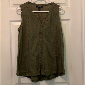 Style&co. Button Down Tank